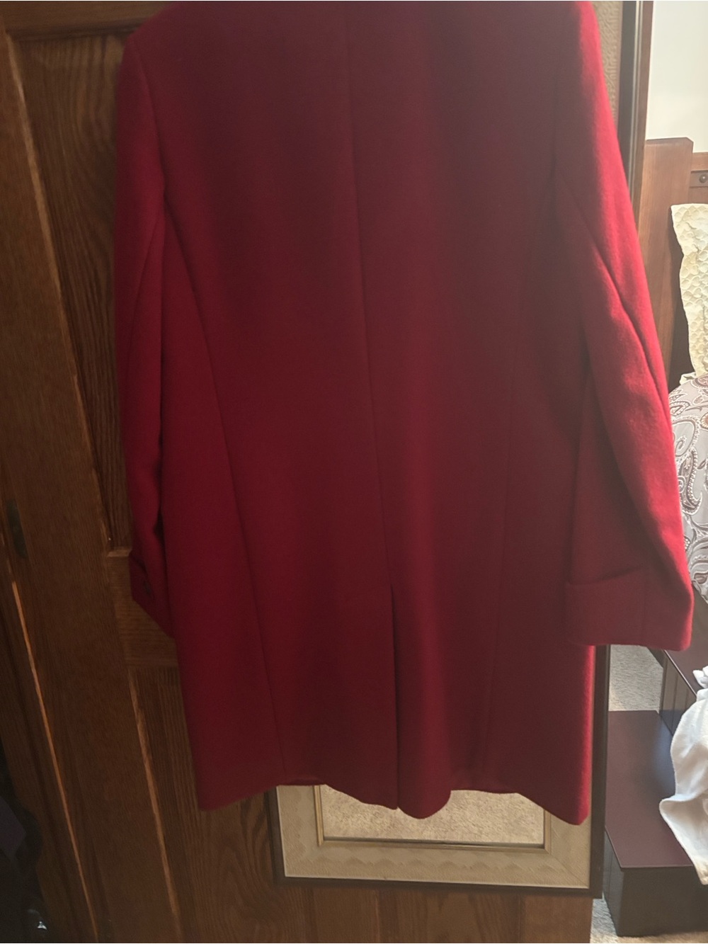 Ralph Lauren Red Wool Pea Coat